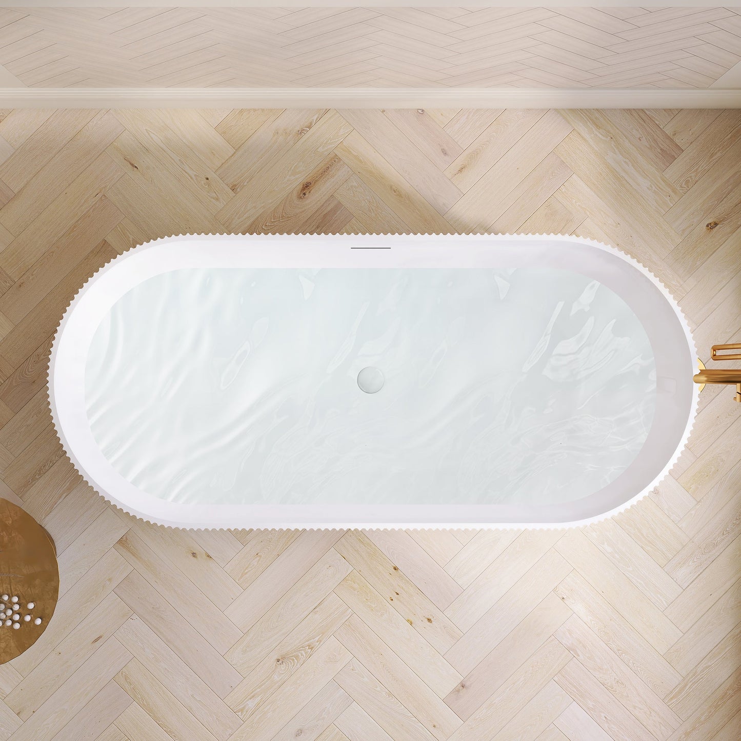 Vinnova Linyi 66.9" x 31.5" Soaking Bathtub