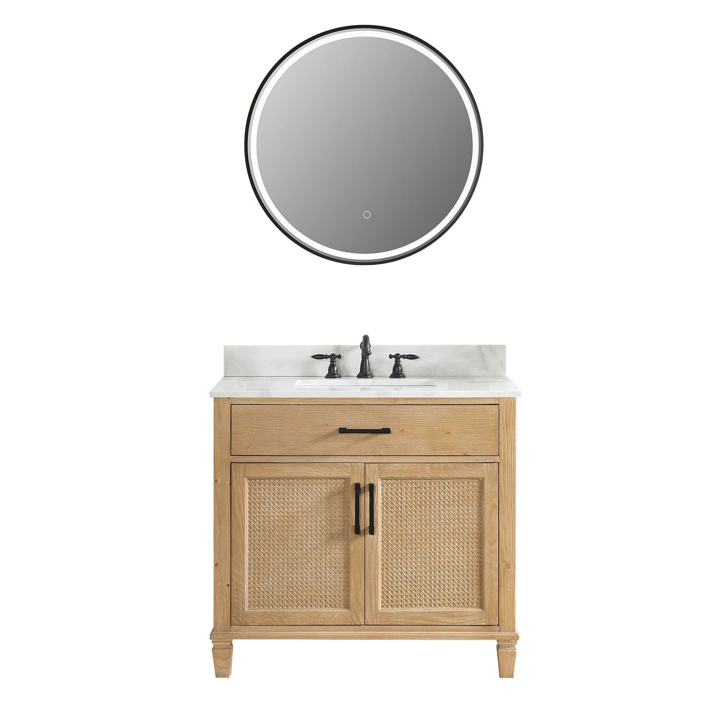 Solana 36" Single Vanity With Top
