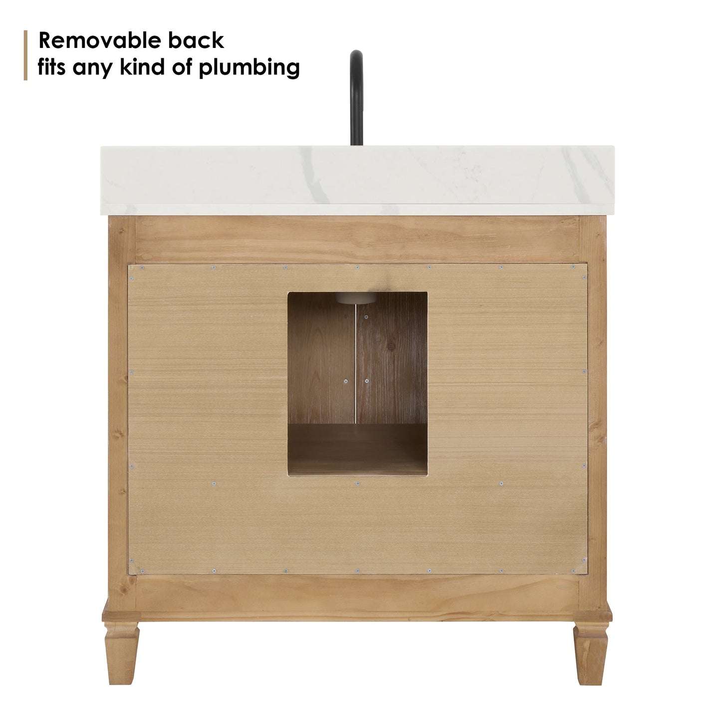 Solana 36" Single Vanity With Top