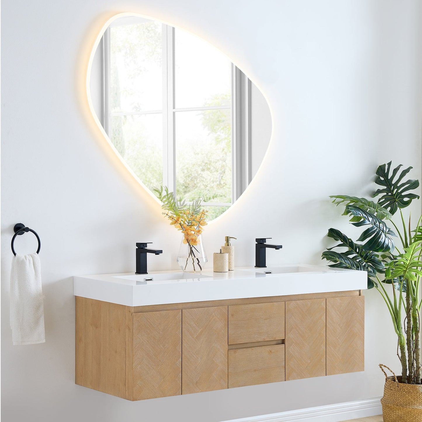 Siena 60" Double Vanity with Top