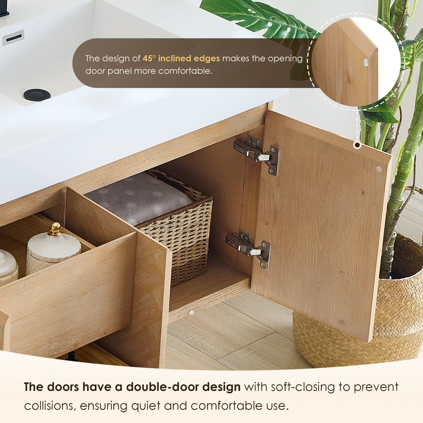 Siena 60" Double Vanity with Top