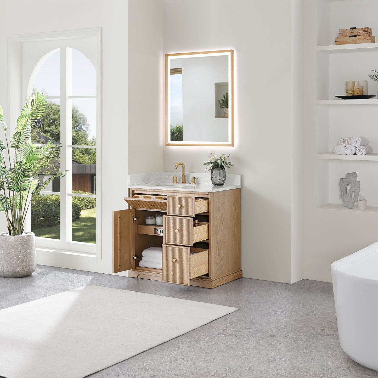 Barnett 36"/48"/60“/72" Single/Double Vanity with Top