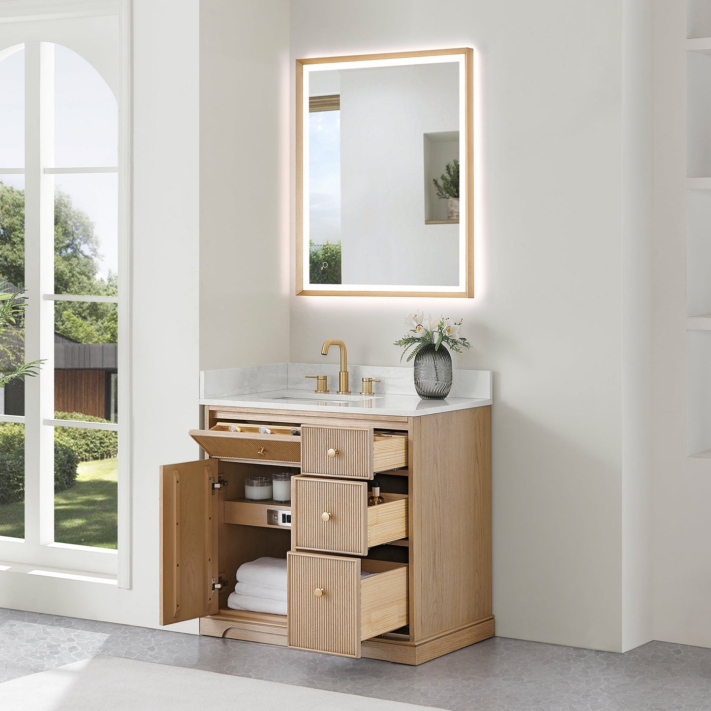 Barnett 36"/48"/60“/72" Single/Double Vanity with Top