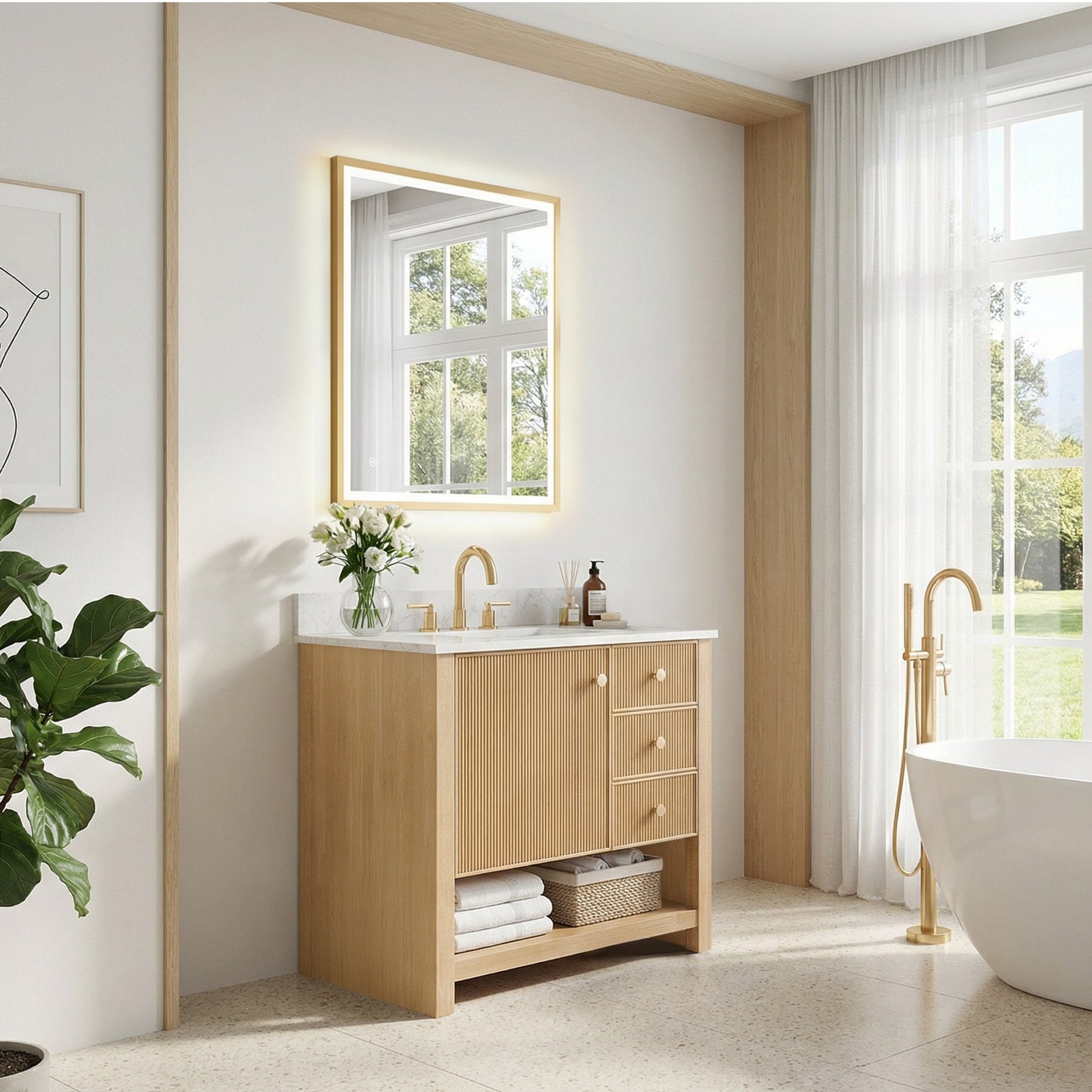 Cecil 36"/48"/60"/72" Single/Double Vanity with Top