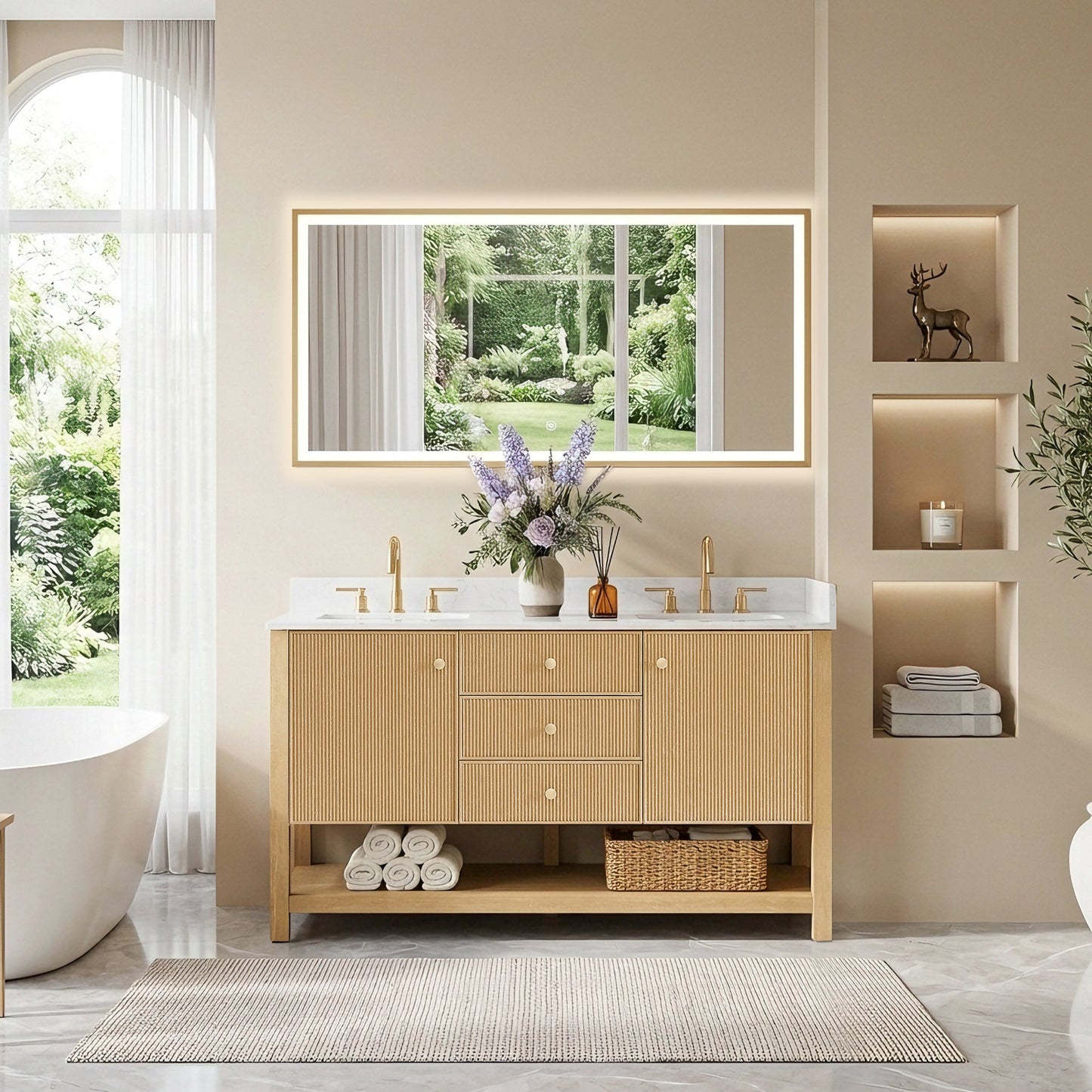 Cecil 36"/48"/60"/72" Single/Double Vanity with Top