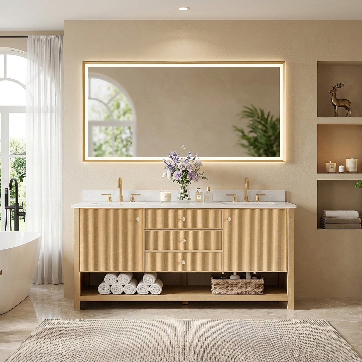 Cecil 36"/48"/60"/72" Single/Double Vanity with Top