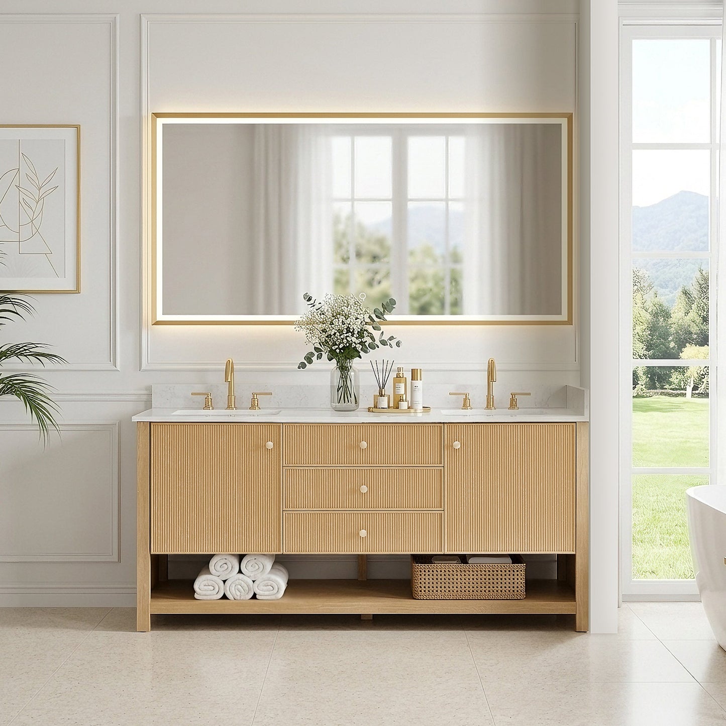 Cecil 36"/48"/60"/72" Single/Double Vanity with Top