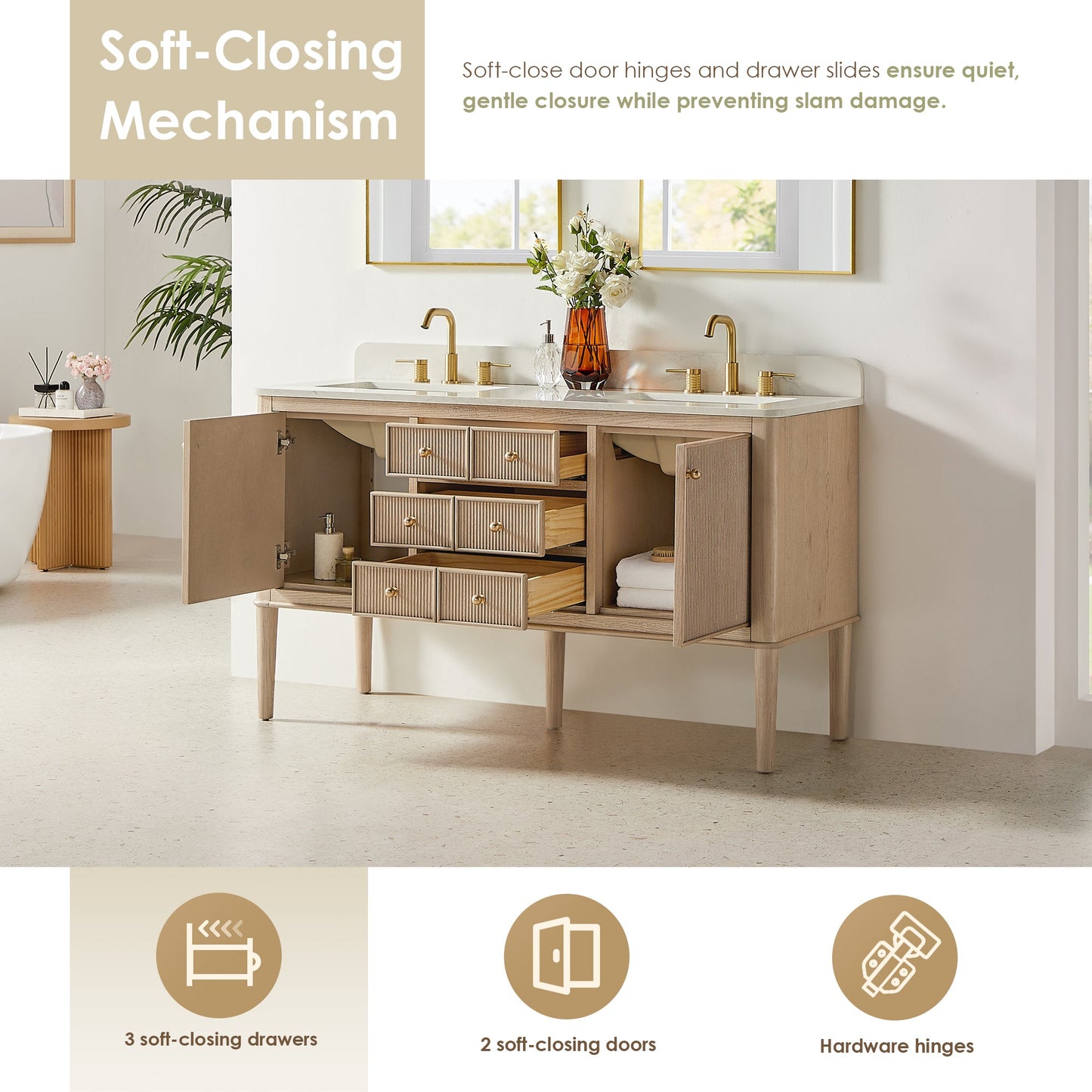 Blaise 48"/54"/60"/72" Single/Double Vanity with Top