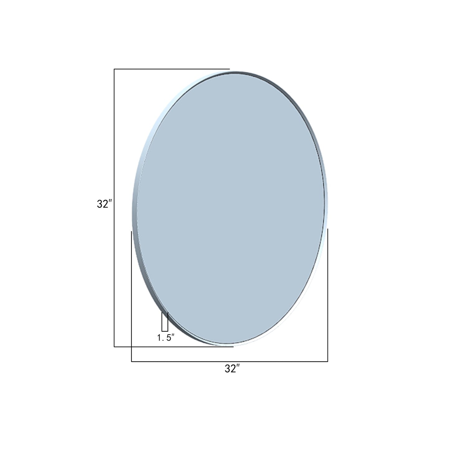 Campobasso 32" Round LED Lighted Accent Bathroom/Vanity Wall Mirror