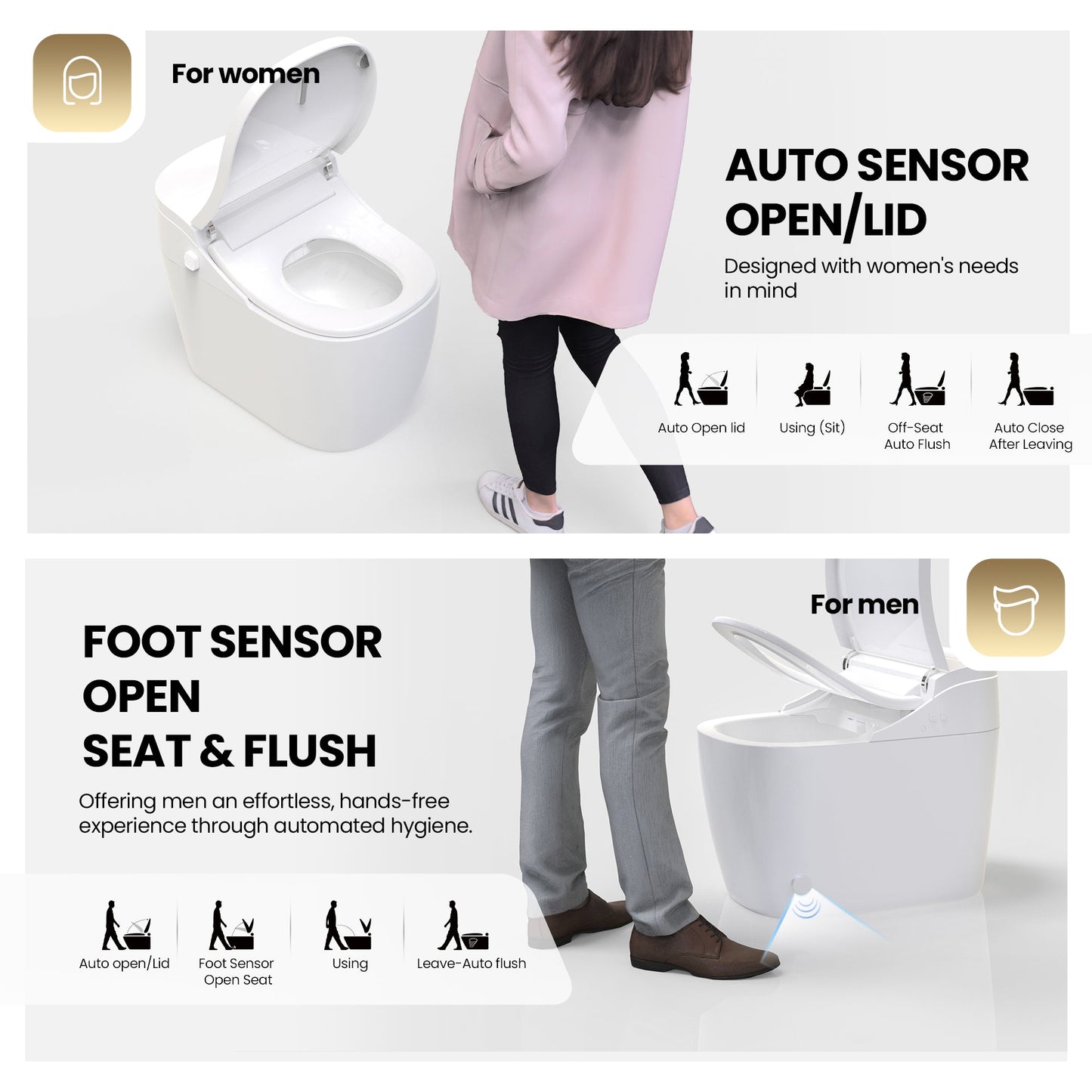 Vittuone Elongated Smart Bidet Toilet ULTRA PLUS Version