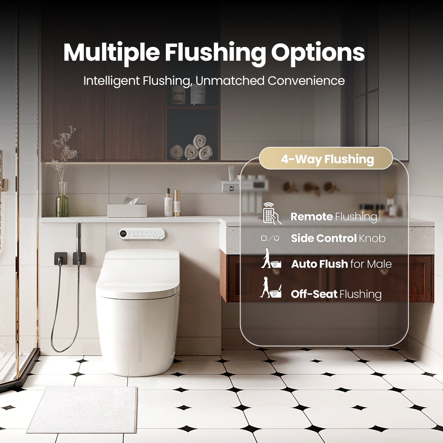 Vittuone Elongated Smart Bidet Toilet ULTRA PLUS Version