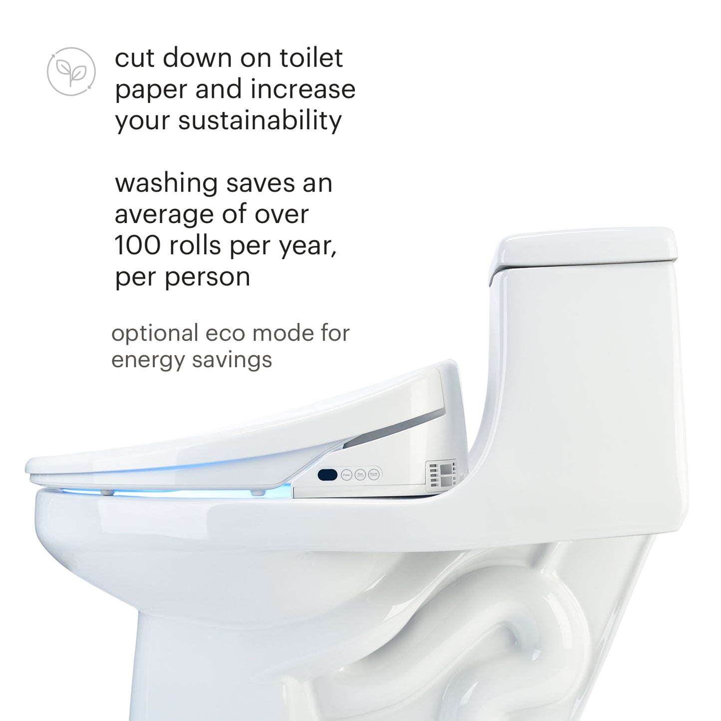 Brondell Swash 1400 Luxury Bidet Toilet Seat with Remote Control