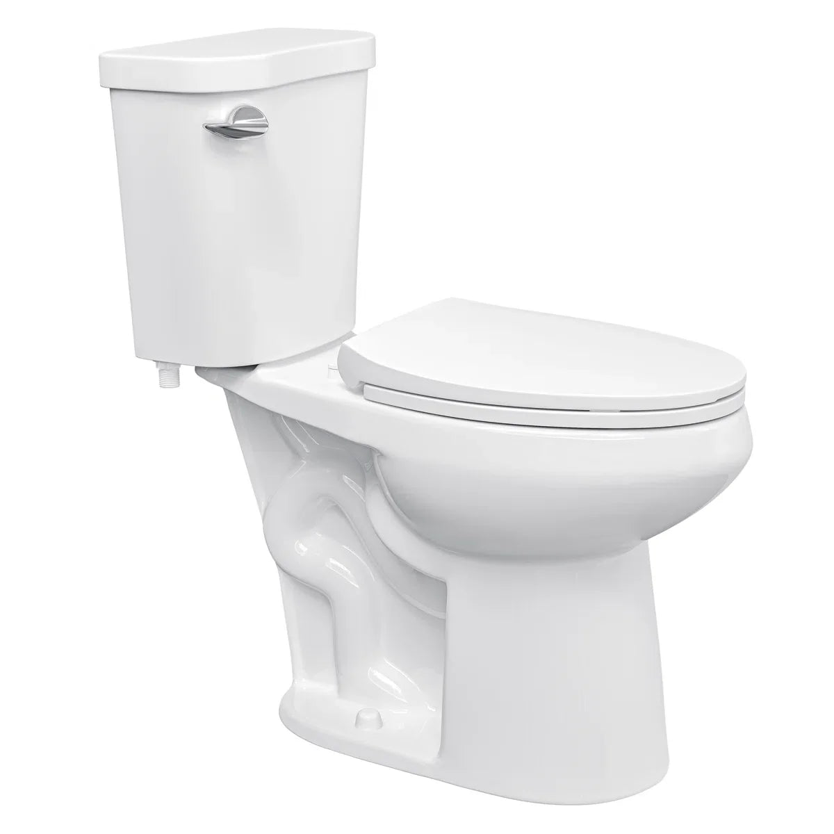 Dayton Elongated 18.9" Chair Height Two-Piece Toilet, Single or Dual Flush, Soft-Close Seat