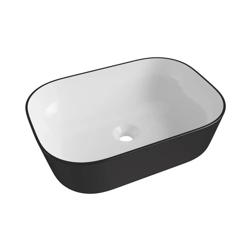 Salerno 18" x 13" Rectangular Vessel Vitreous China Bathroom Sink with Multiple Colors