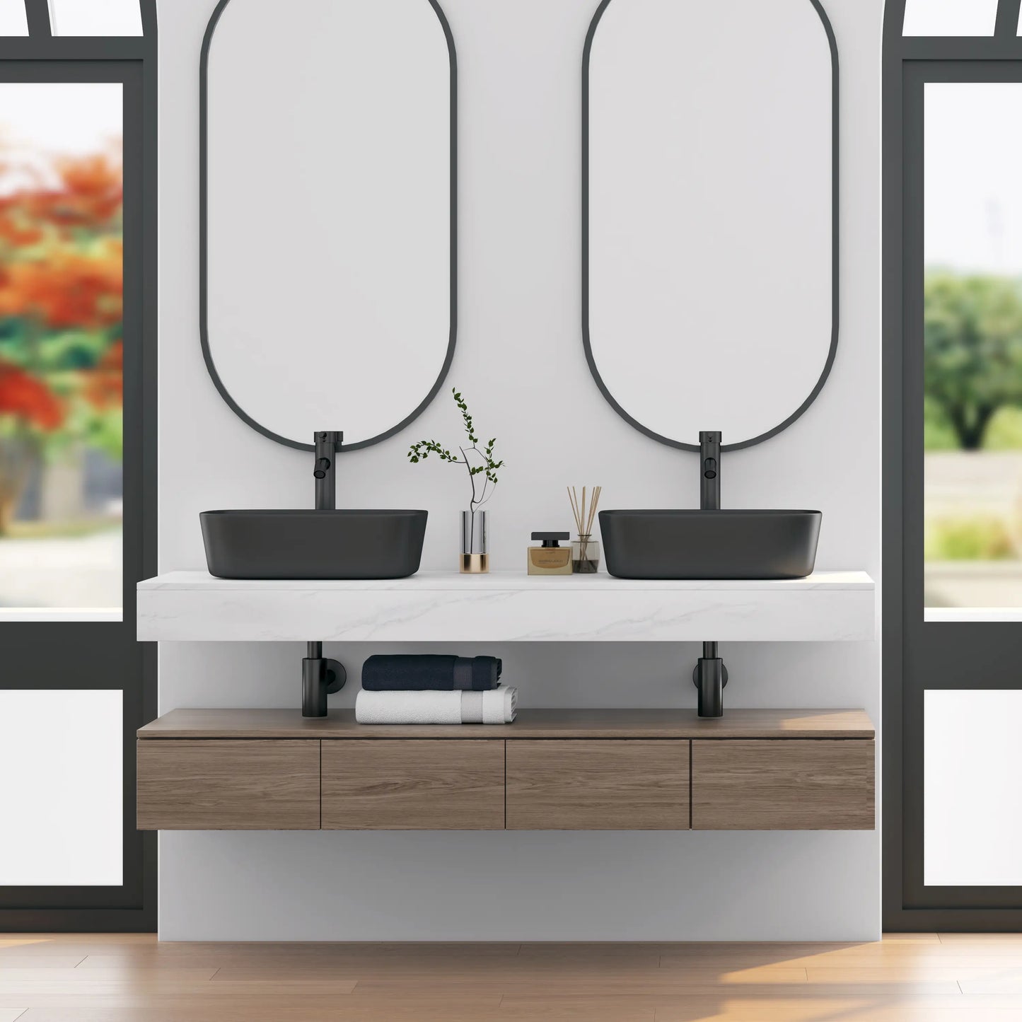 Salerno 18" x 13" Rectangular Vessel Vitreous China Bathroom Sink with Multiple Colors