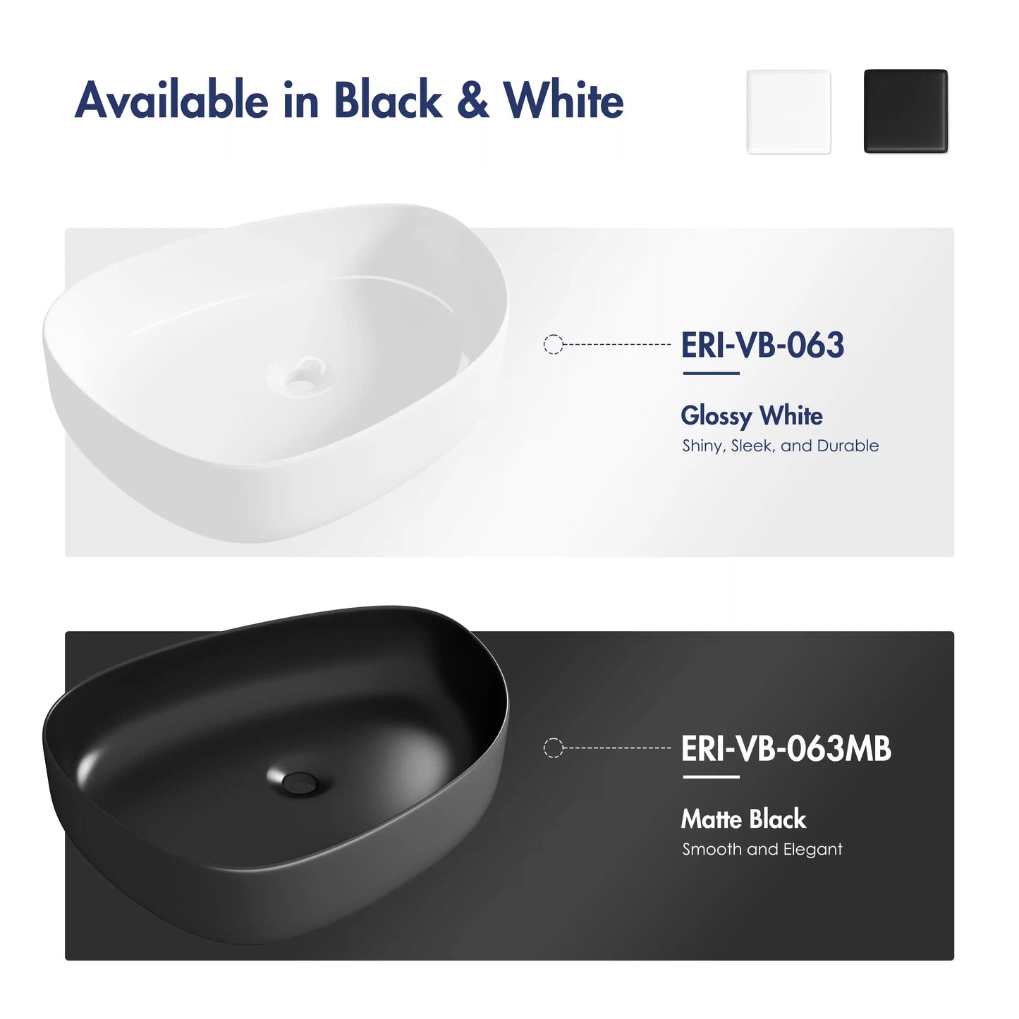 Zermatt 21" x 16" Vitreous China Irregular Bathroom Vessel Sink in Matte Black