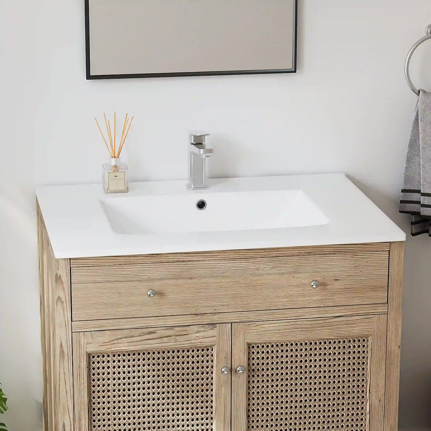 Dayton 31" x 22" White Rectangular Vitreous China Vanity Top Sink ( Sink Only )