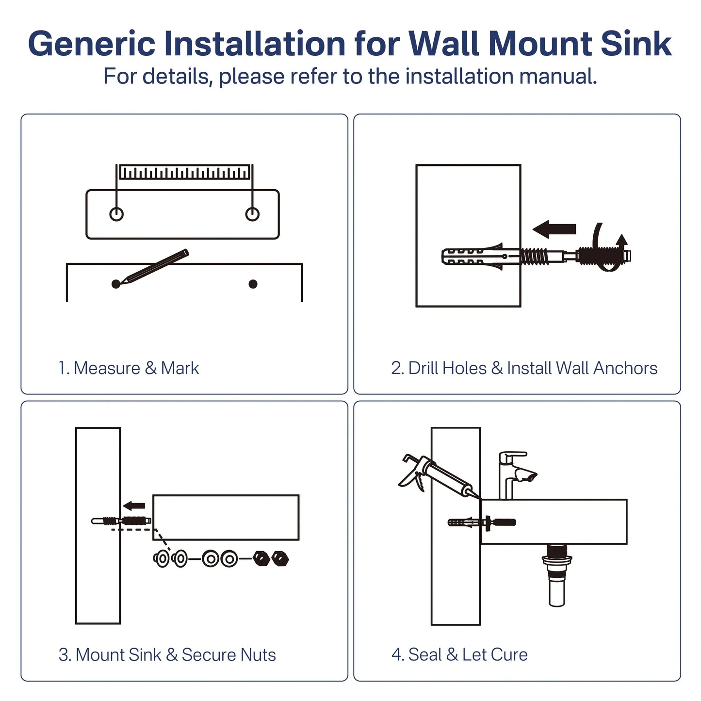Turner 18" x 10" White Ceramic Rectangular Wall Mount & Vessel Bathroom Sink