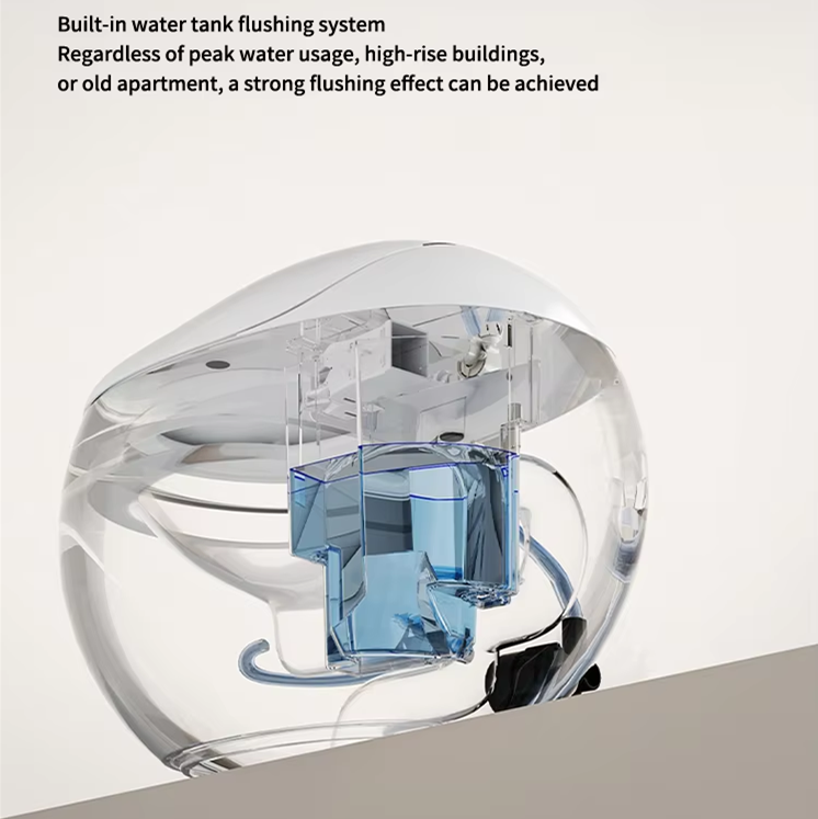 Oval Luxury Fully Automatic Smart Toilet | Ceramic Floor Mounted Smart Toilet with Remote Control