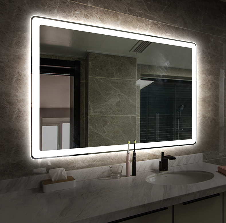 Intelligent LED Bathroom Mirror | Bluetooth & Touch-Control With Defogging Technology