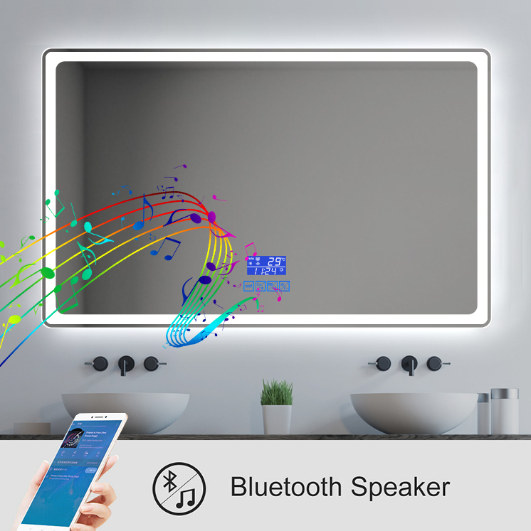 Intelligent LED Bathroom Mirror | Bluetooth & Touch-Control With Defogging Technology
