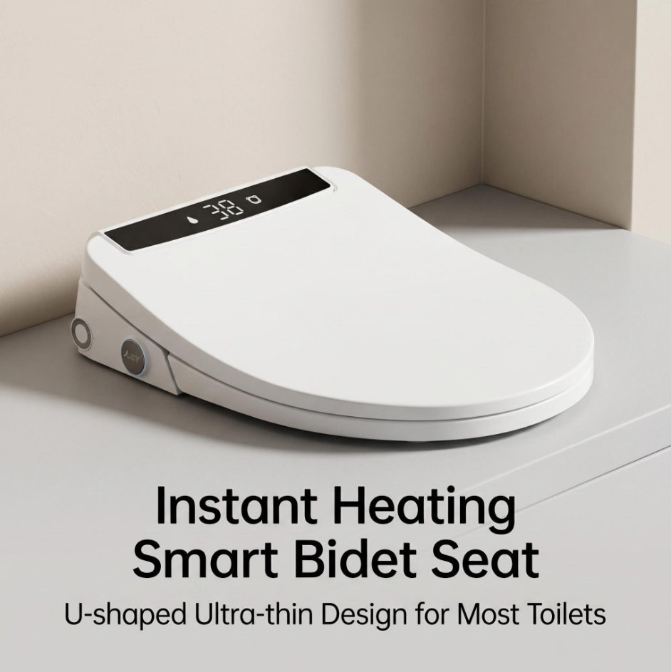 Elongated V-Shape Intelligent Toilet Seat OEM/ODM Support | Smart Bidet Seat