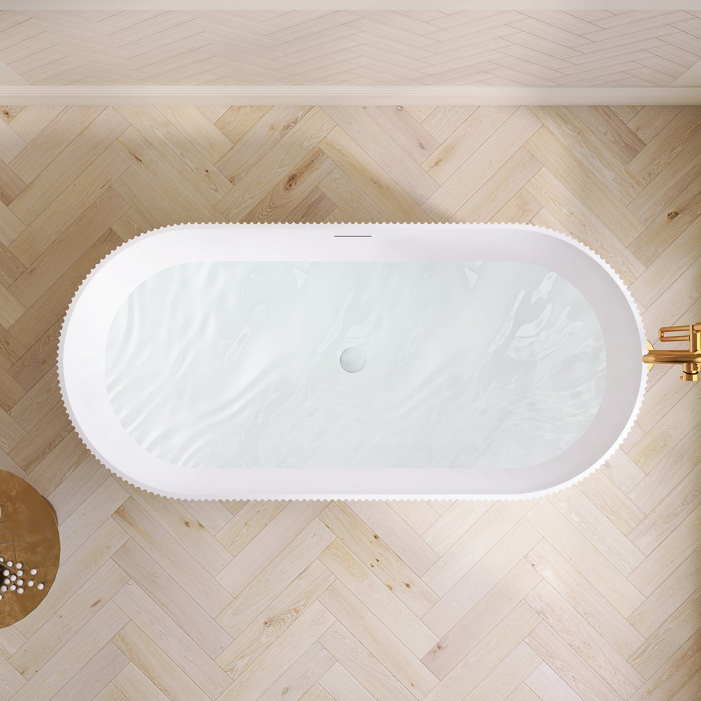 Vinnova Linyi 59.1" x 31.5" Soaking Bathtub