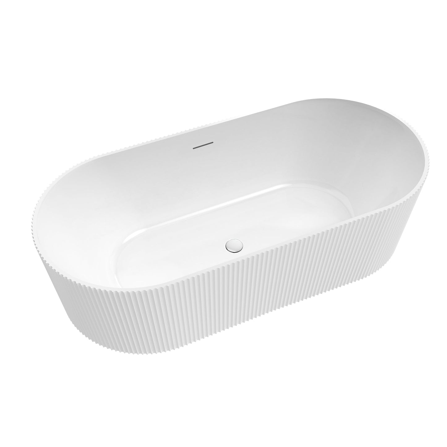 Vinnova Linyi 66.9" x 31.5" Soaking Bathtub