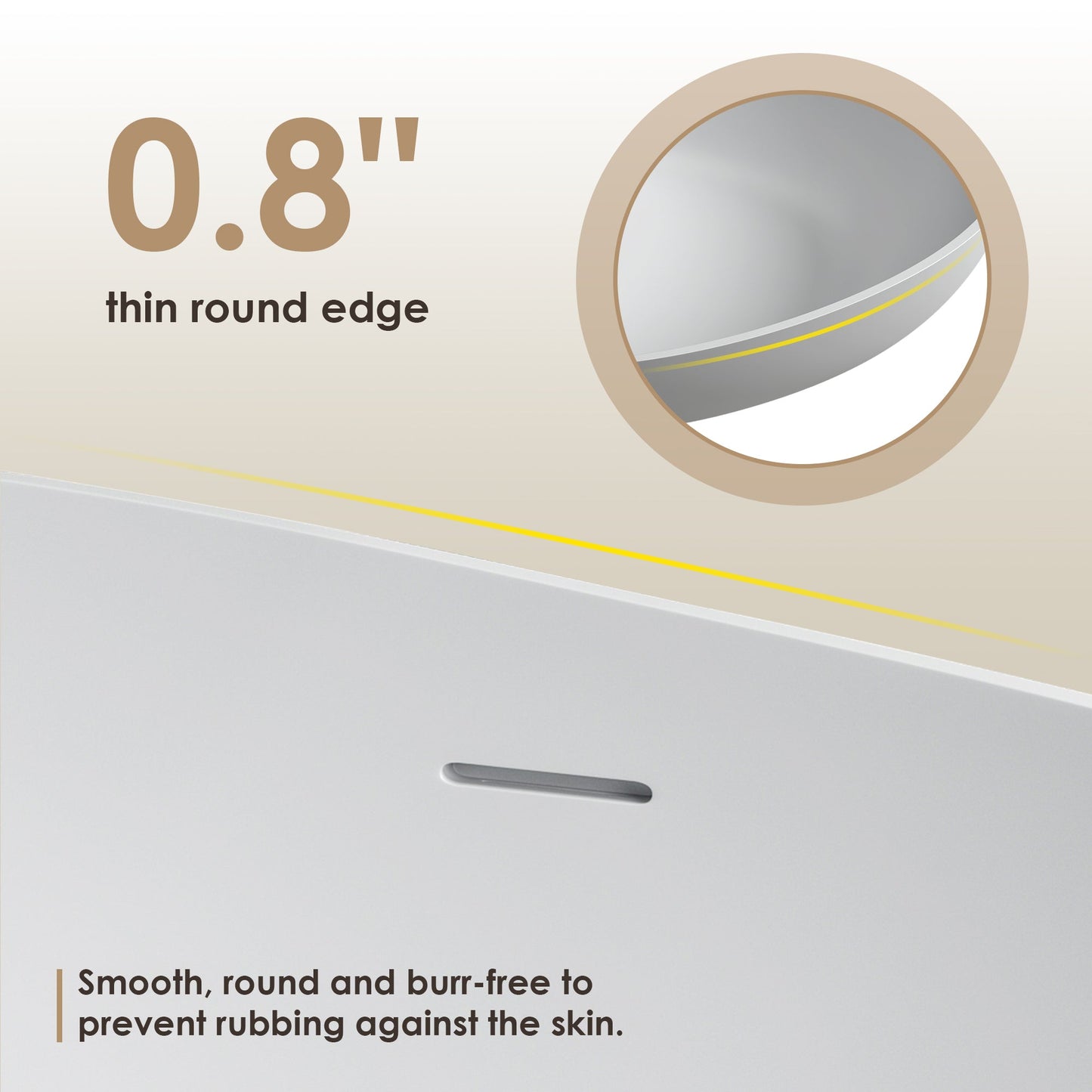 Vespa 63" x 39" Solid Surface Soaking Bathtub with Drain and Integrated Overflow