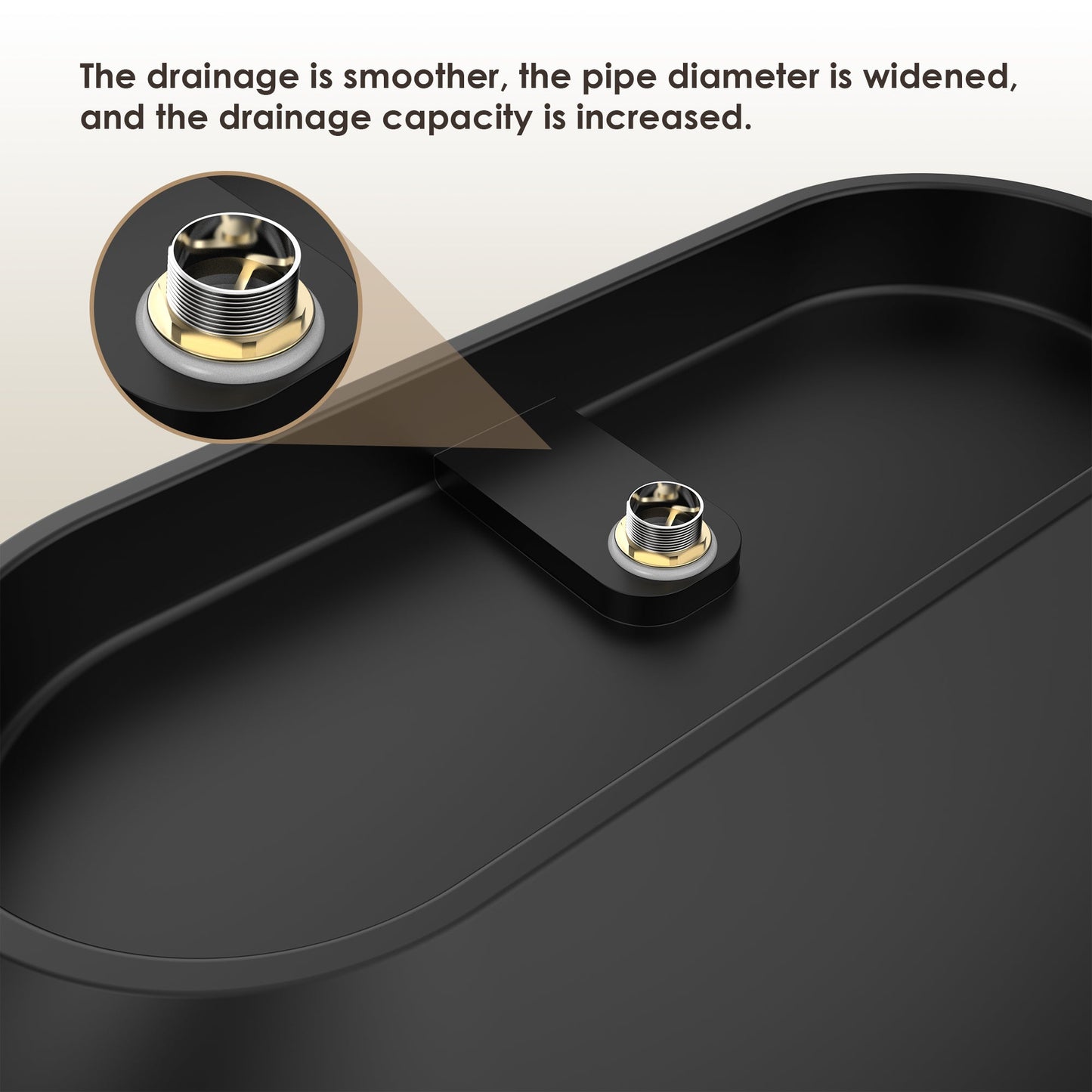 Ryder Solid Surface Soaking Bathtub with Drain and Integrated Overflow