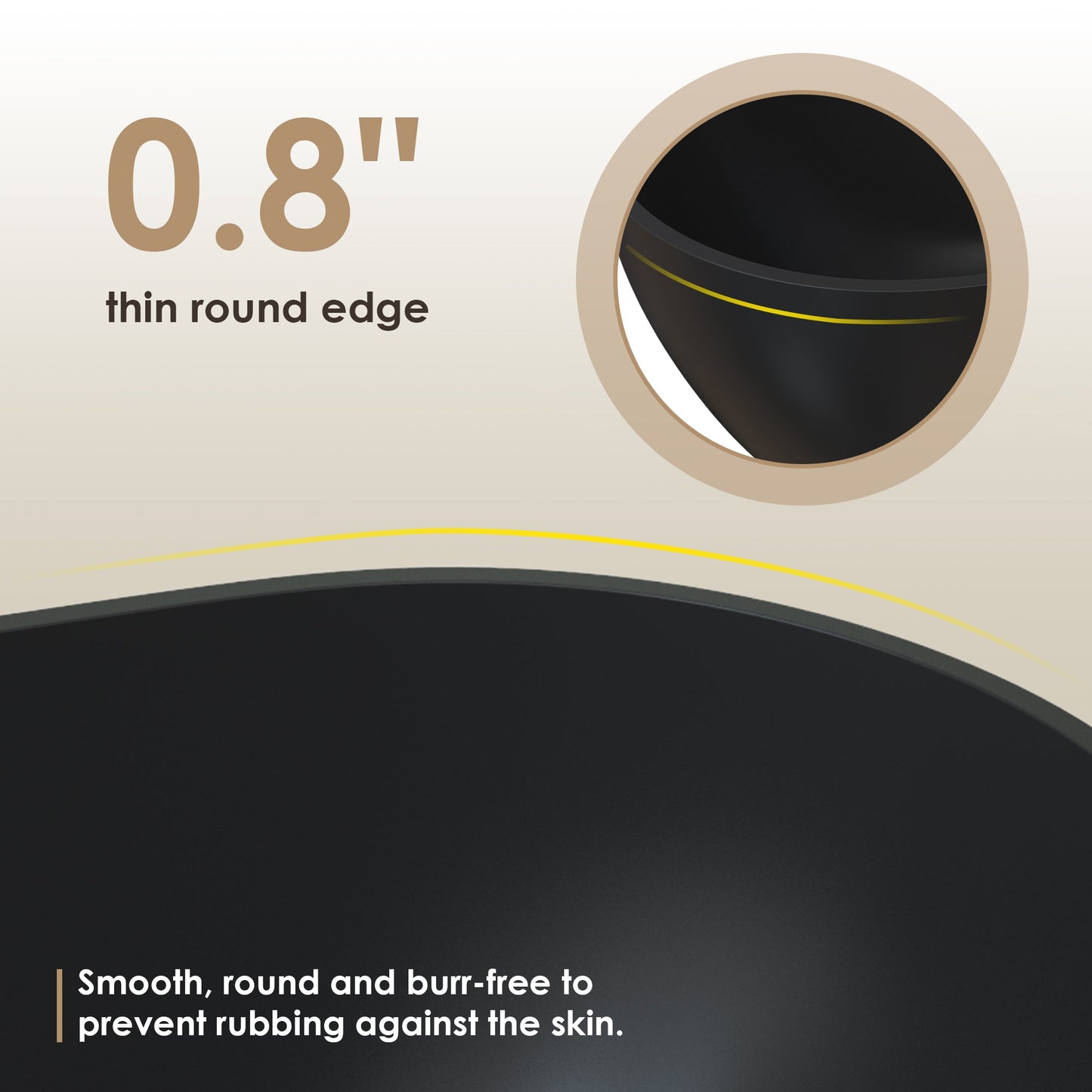 Ryder Solid Surface Soaking Bathtub with Drain and Integrated Overflow