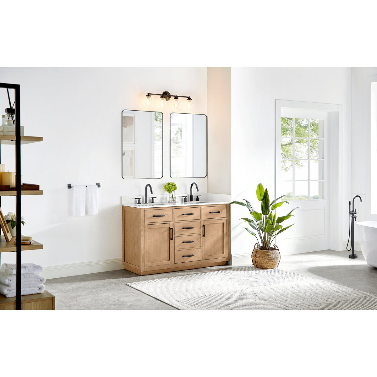 Gavino 54" double vanity with top