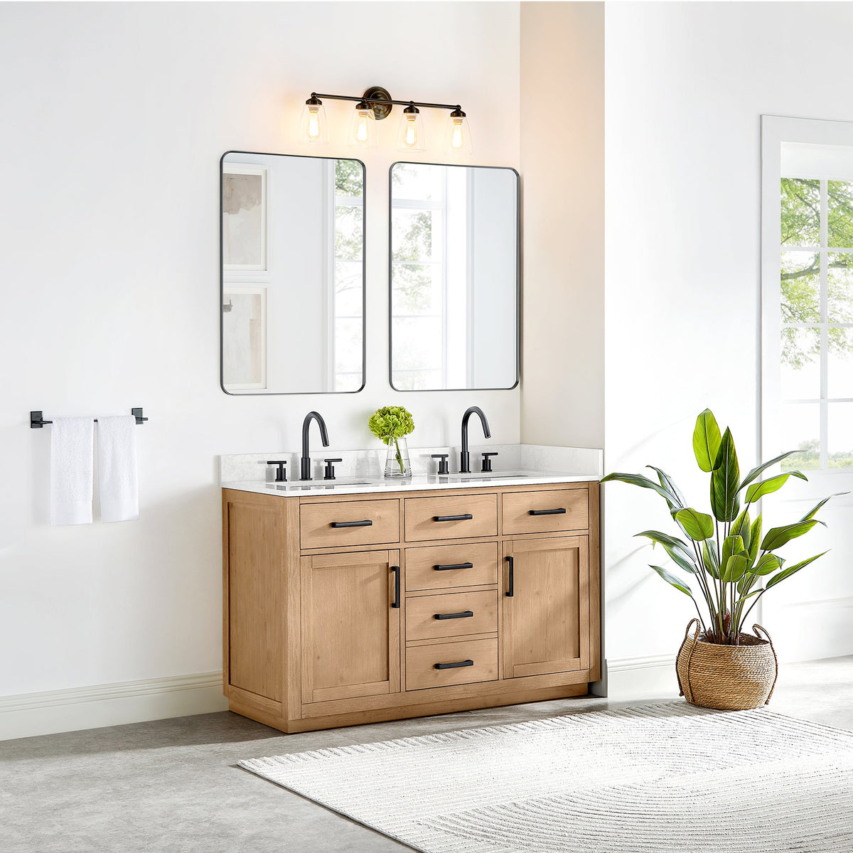 Gavino 54" double vanity with top