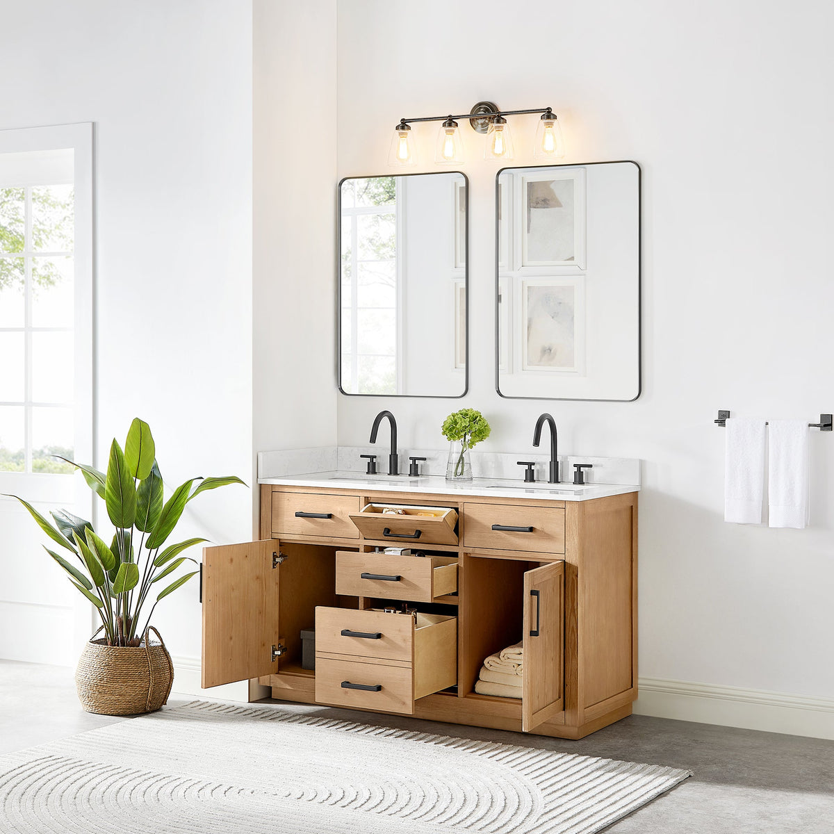 Gavino 54" double vanity with top