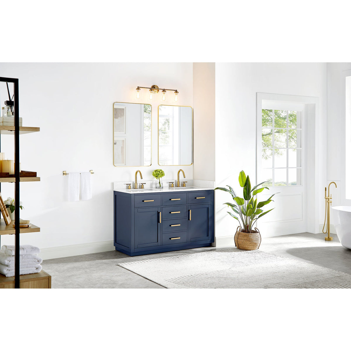 Gavino 54" double vanity with top