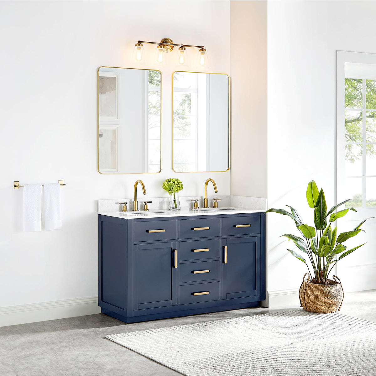 Gavino 54" double vanity with top