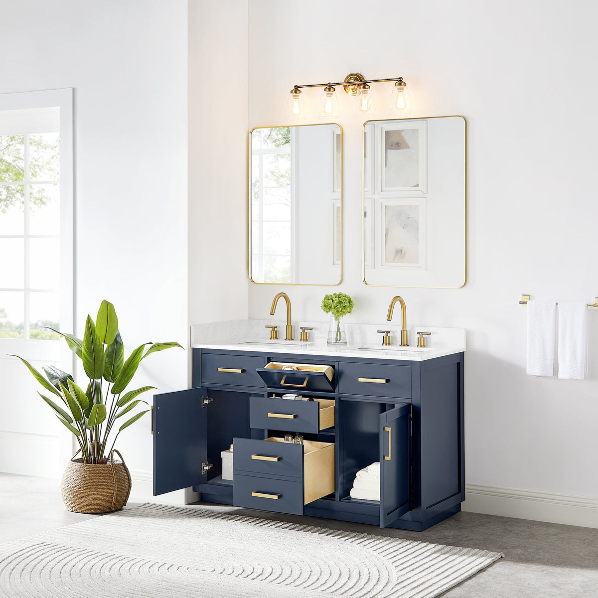 Gavino 54" double vanity with top