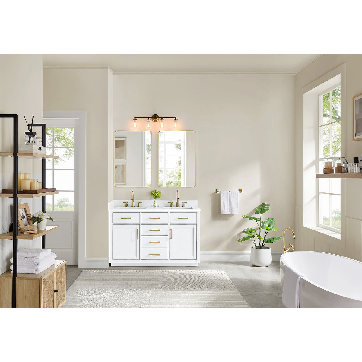 Gavino 54" double vanity with top