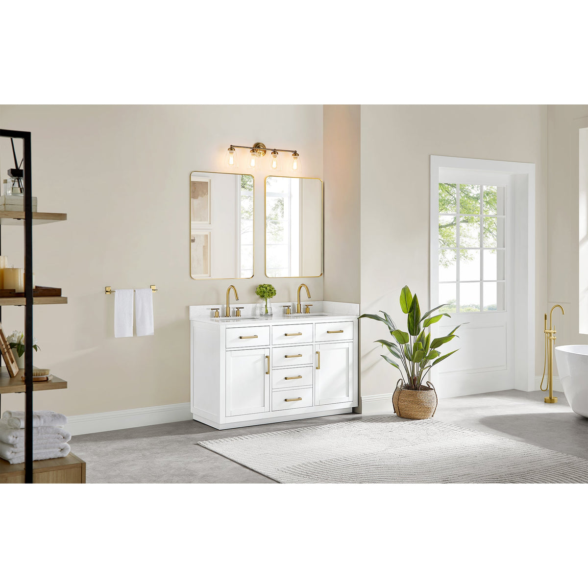 Gavino 54" double vanity with top