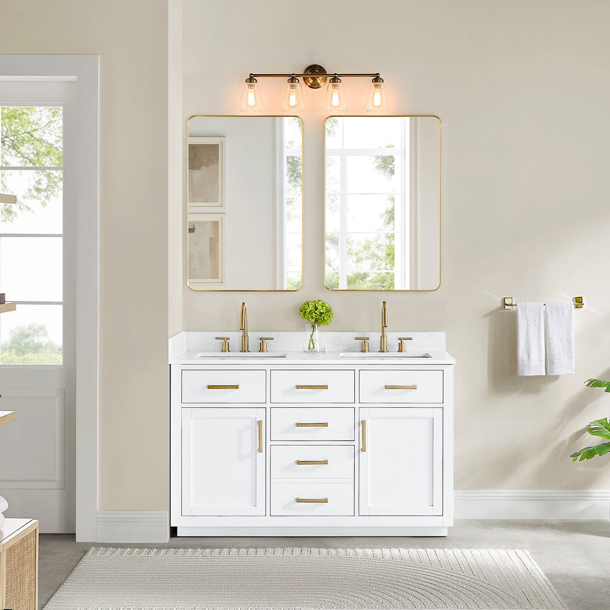 Gavino 54" double vanity with top