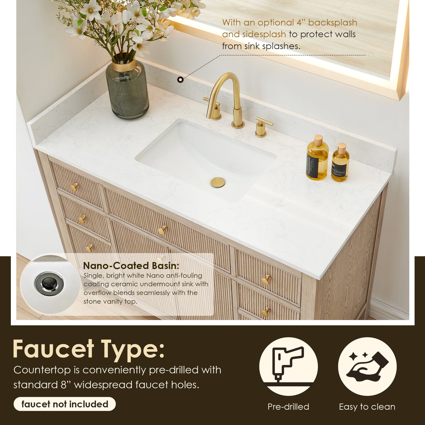 Cerrito 48" Single Vanity With Top