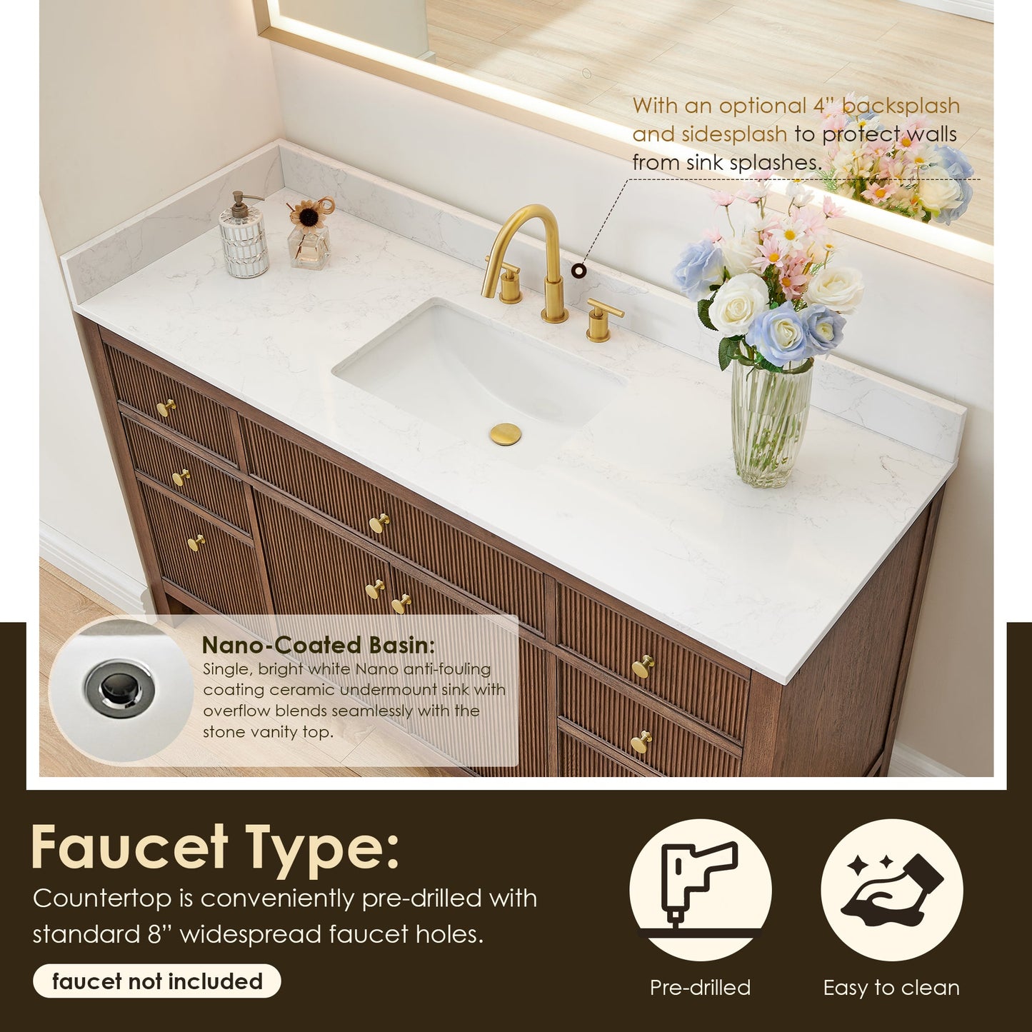 Cerrito 60" Single Vanity with Top