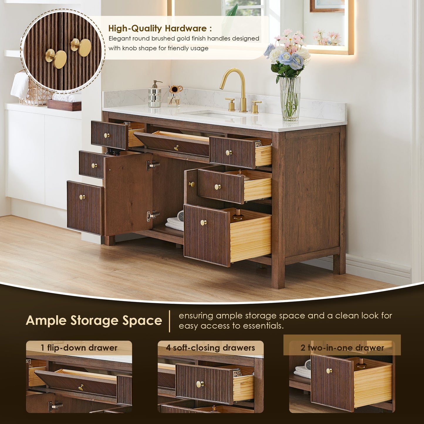 Cerrito 60" Single Vanity with Top