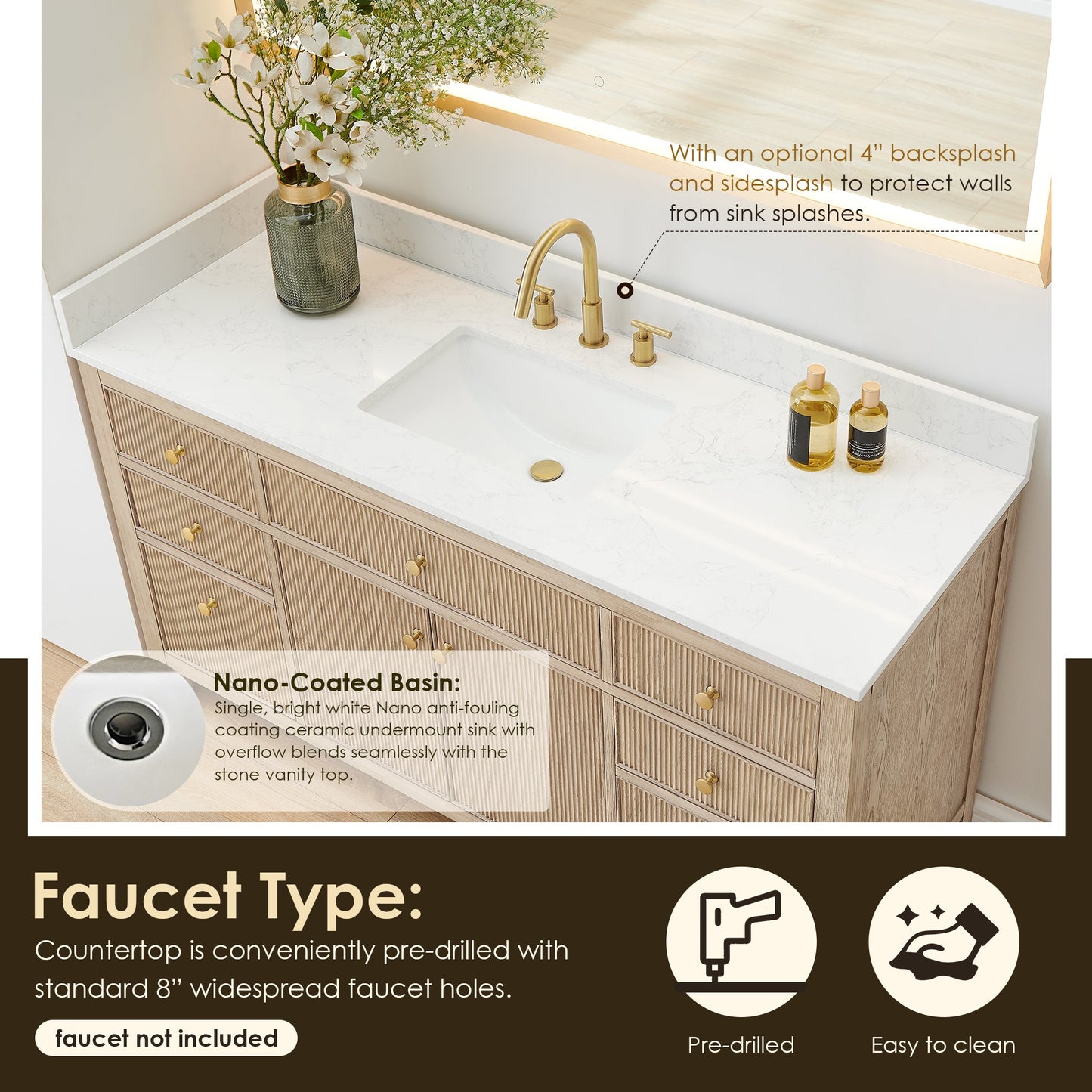 Cerrito 60" Single Vanity with Top