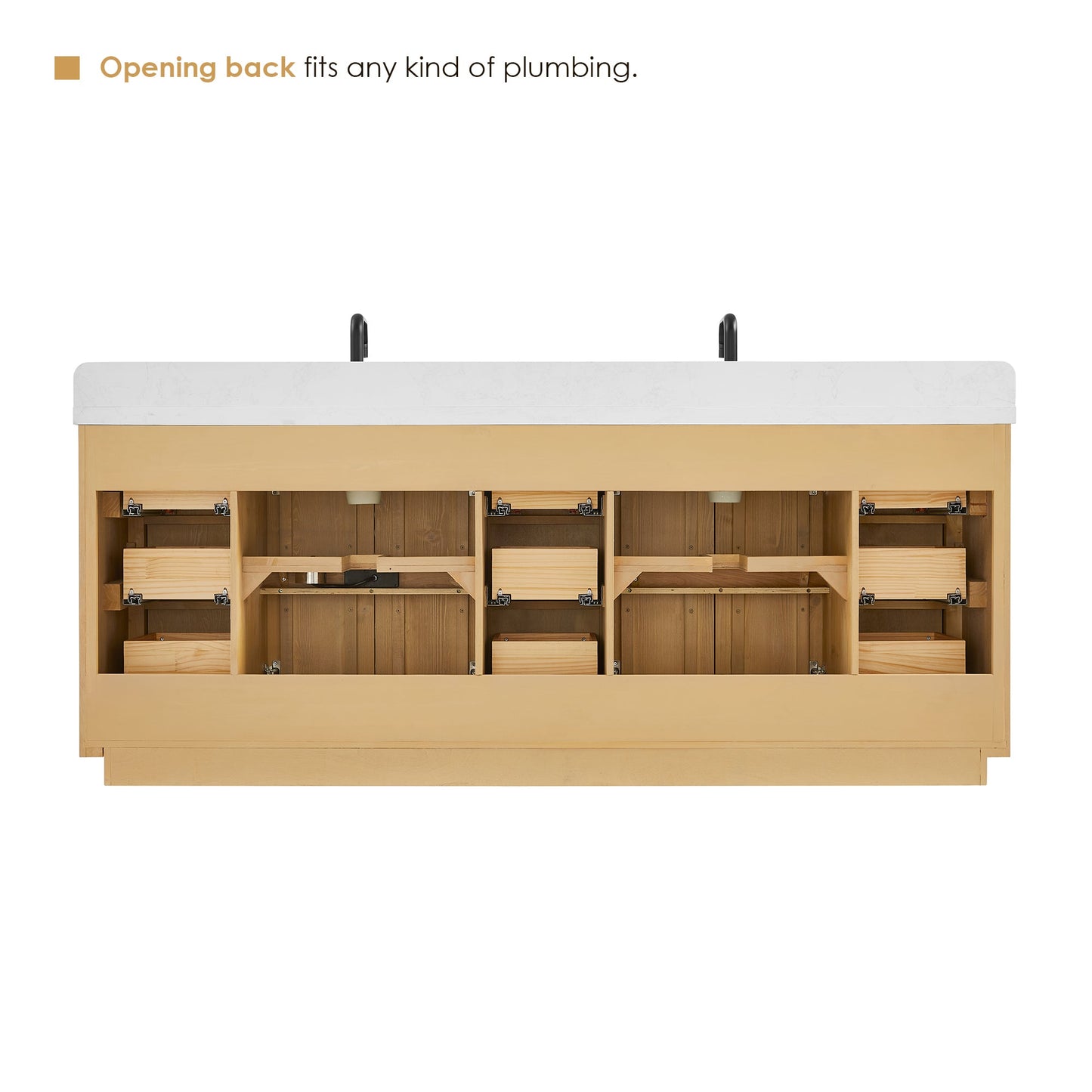 Clayton 84" Double Vanity with Top