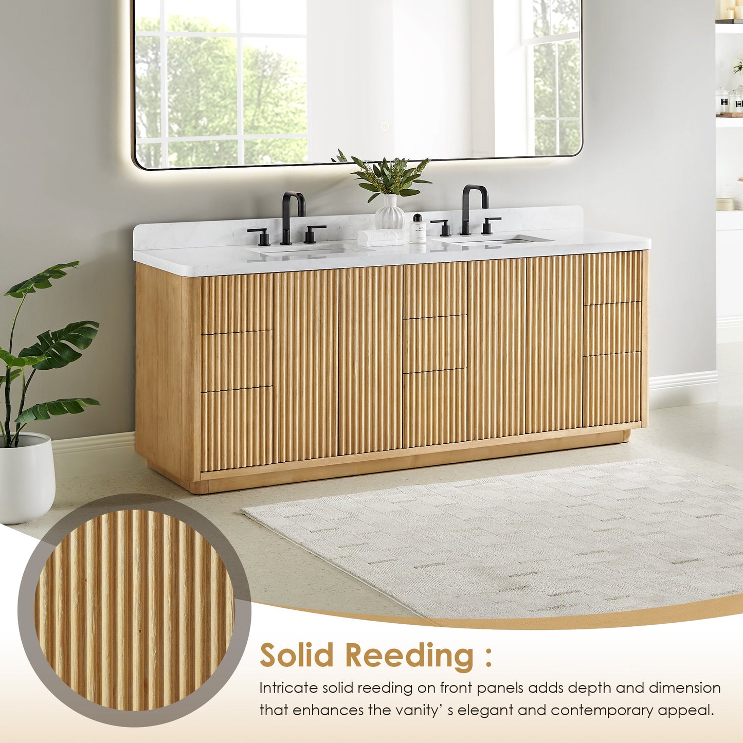 Clayton 84" Double Vanity with Top