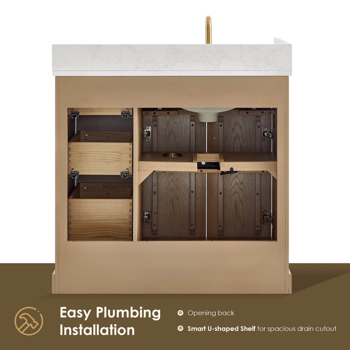 Barnett 36"/48"/60“/72" Single/Double Vanity with Top
