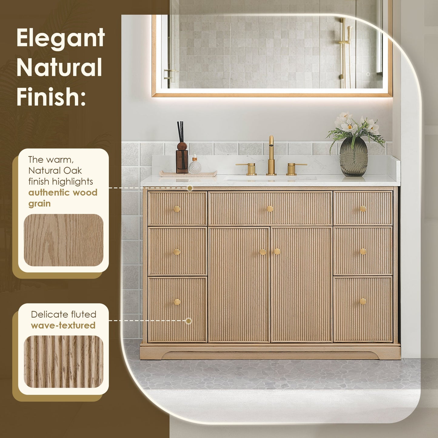 Barnett 36"/48"/60“/72" Single/Double Vanity with Top