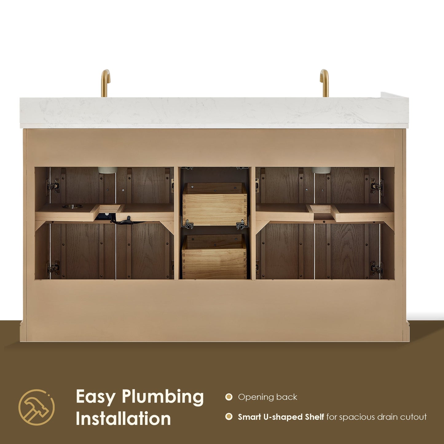 Barnett 36"/48"/60“/72" Single/Double Vanity with Top