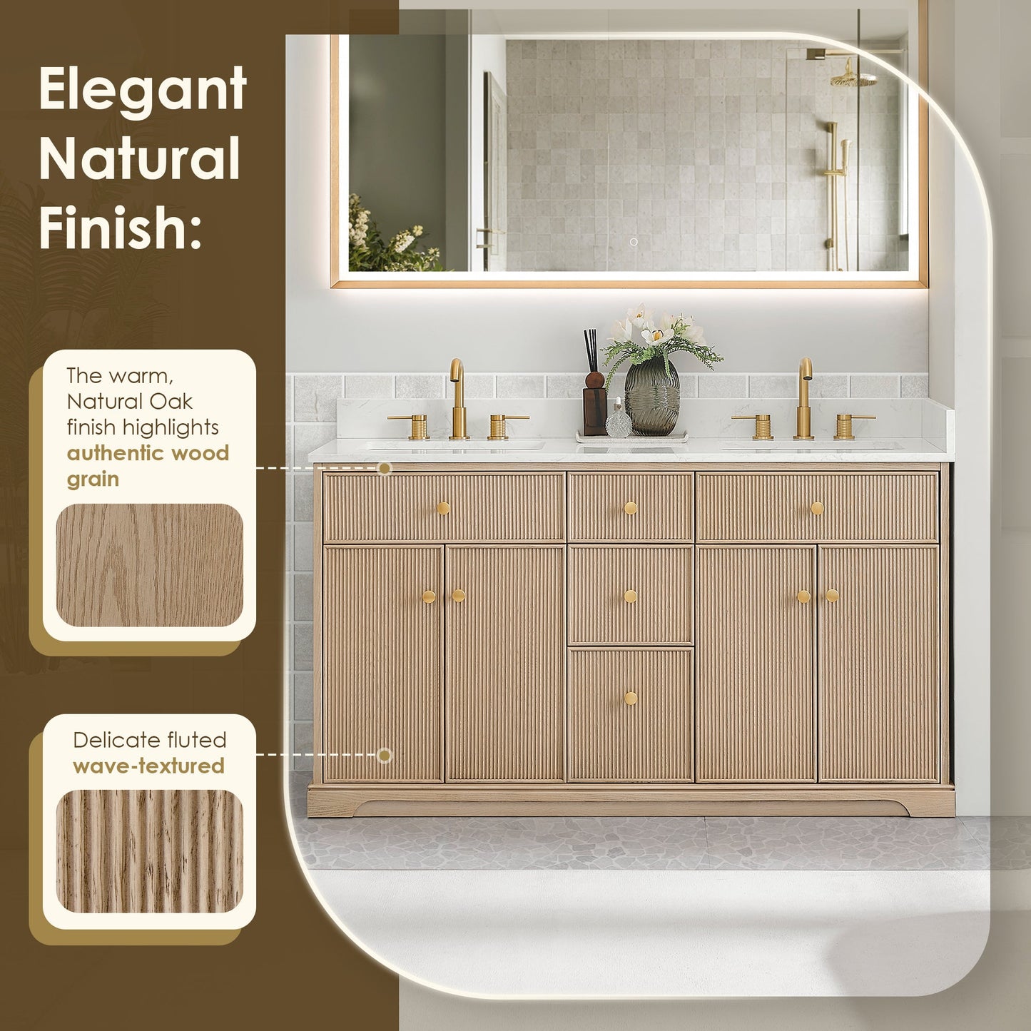 Barnett 36"/48"/60“/72" Single/Double Vanity with Top